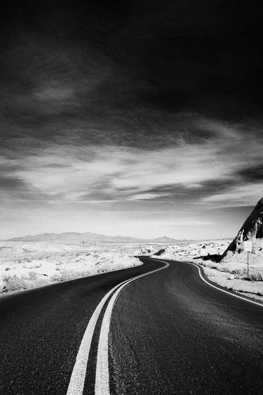 road through the valley of fire state park nevada usa thumb