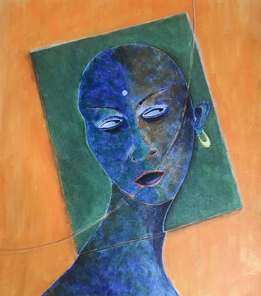 Original Abstract Expressionism Women Paintings by Anand Sharan