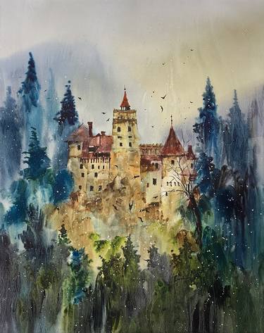 Original Landscape Painting by Iulia Carchelan