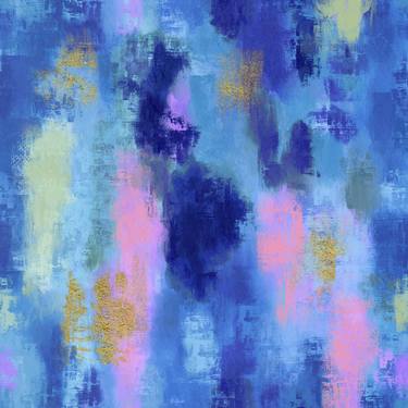 Joyful Blue Abstract Art thumb