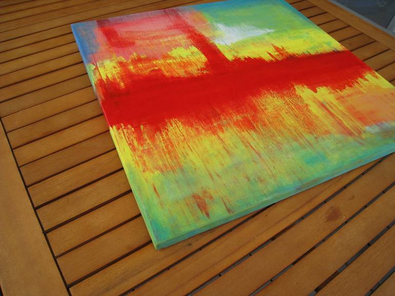 Original Color Field Painting Abstract Painting by Petra Lang