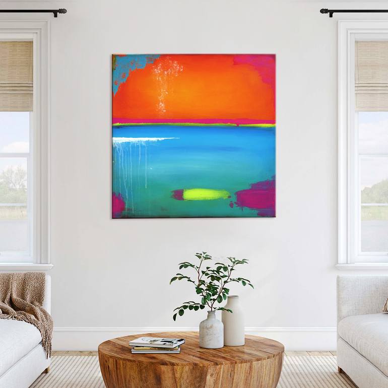 Original Abstract Expressionism Abstract Painting by Petra Lang