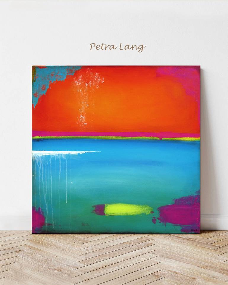 Original Abstract Expressionism Abstract Painting by Petra Lang
