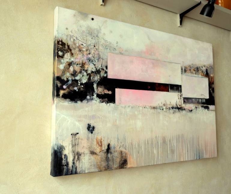 Original Expressionism Architecture Painting by Carola Schapals