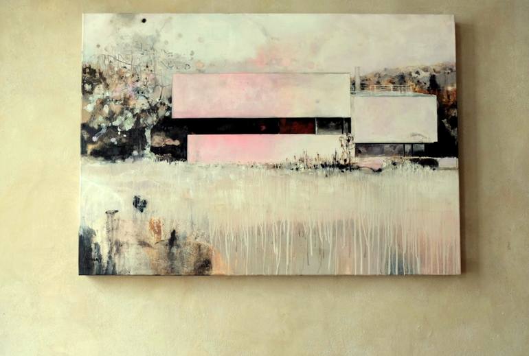 Original Expressionism Architecture Painting by Carola Schapals