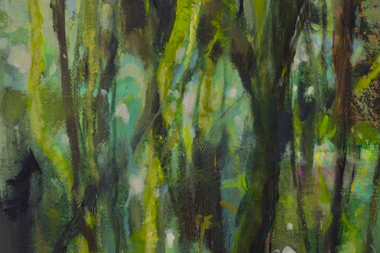 Original Abstract Expressionism Botanic Painting by Carola Schapals