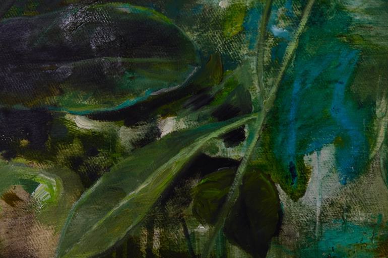 Original Abstract Expressionism Botanic Painting by Carola Schapals