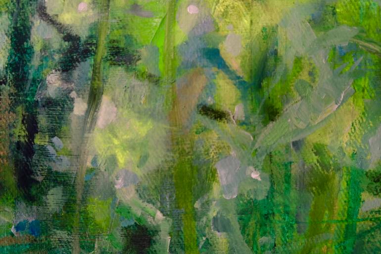Original Abstract Expressionism Botanic Painting by Carola Schapals