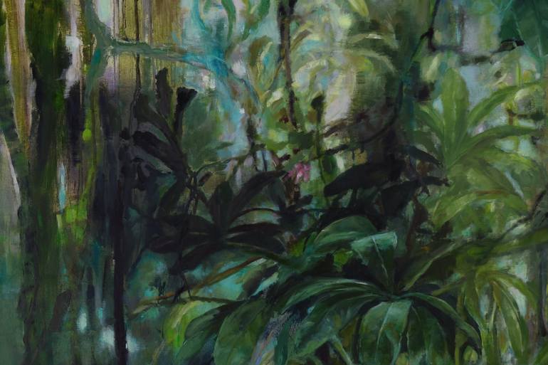 Original Abstract Expressionism Nature Painting by Carola Schapals