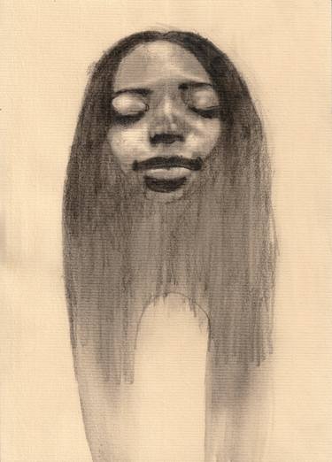 Original Portraiture Portrait Drawings by Pedro Rodriguez Fernandez