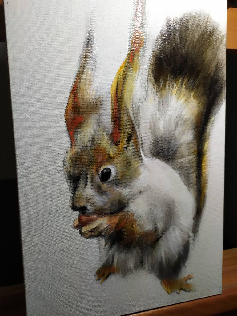 Original Minimalism Animal Painting by Pedro Rodriguez Fernandez