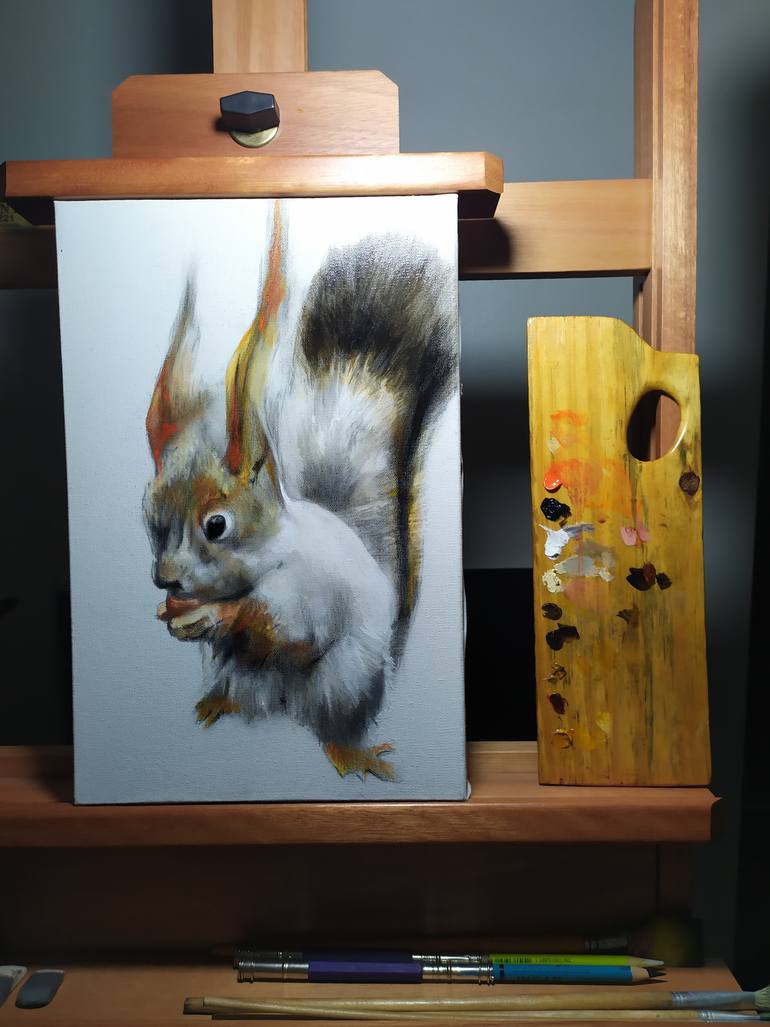 Original Minimalism Animal Painting by Pedro Rodriguez Fernandez