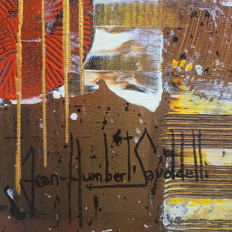 Original Abstract Expressionism Abstract Painting by Jean-Humbert Savoldelli