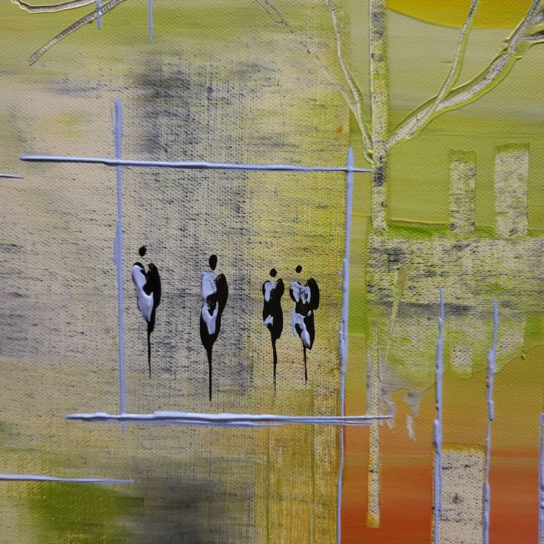 Original Abstract Landscape Painting by Jean-Humbert Savoldelli