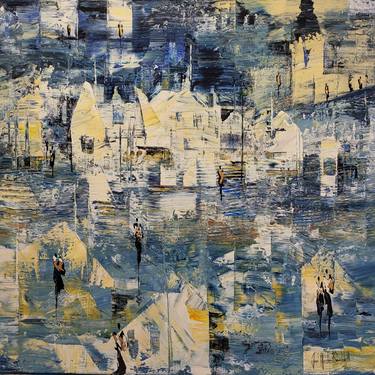 Original Abstract Expressionism Rural life Paintings by jean-humbert savoldelli