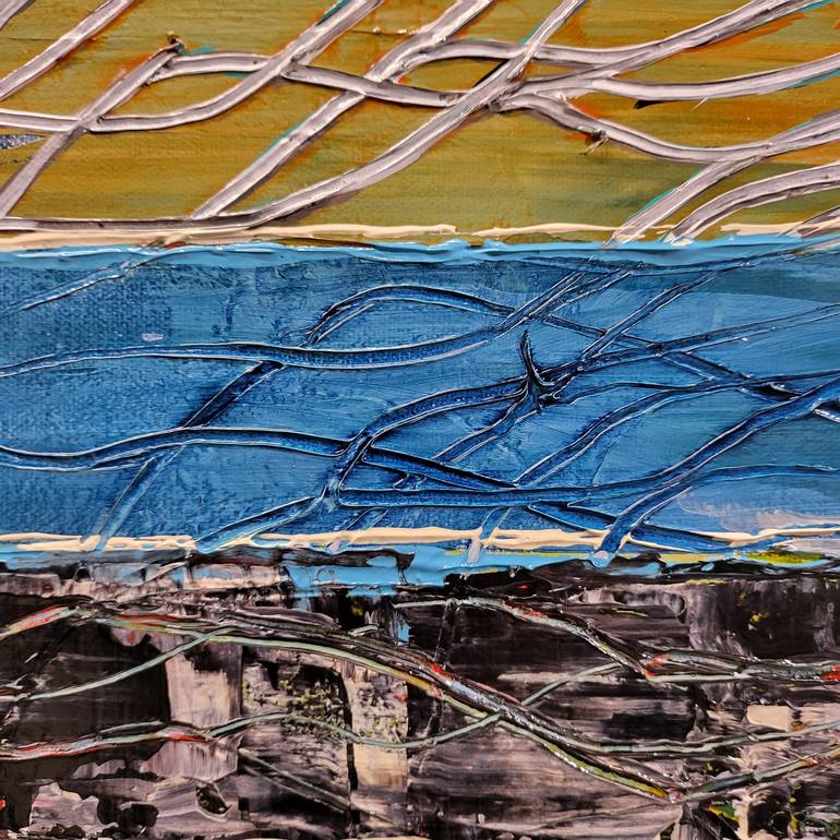 Original Abstract Landscape Painting by Jean-Humbert Savoldelli