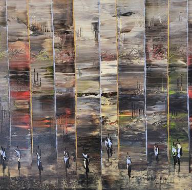 Original Abstract Landscape Paintings by jean-humbert savoldelli