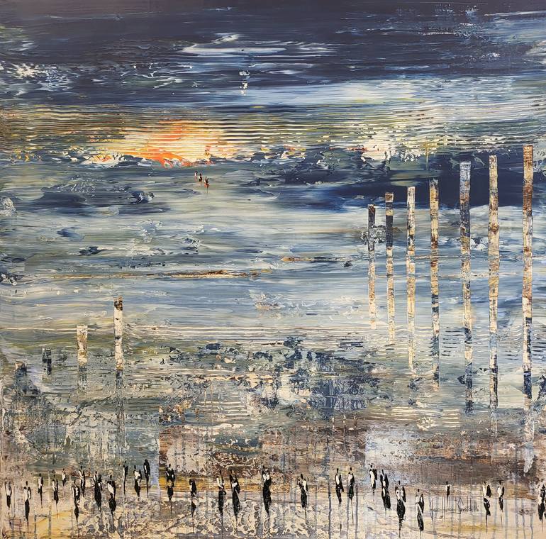 Original Abstract Landscape Paintings by Jean-Humbert Savoldelli