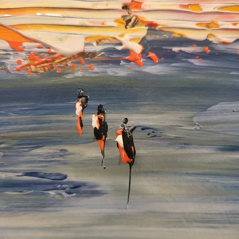 Original Abstract Landscape Painting by Jean-Humbert Savoldelli