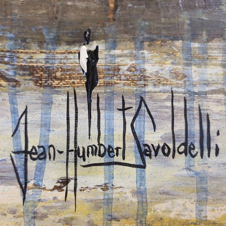 Original Abstract Landscape Painting by Jean-Humbert Savoldelli