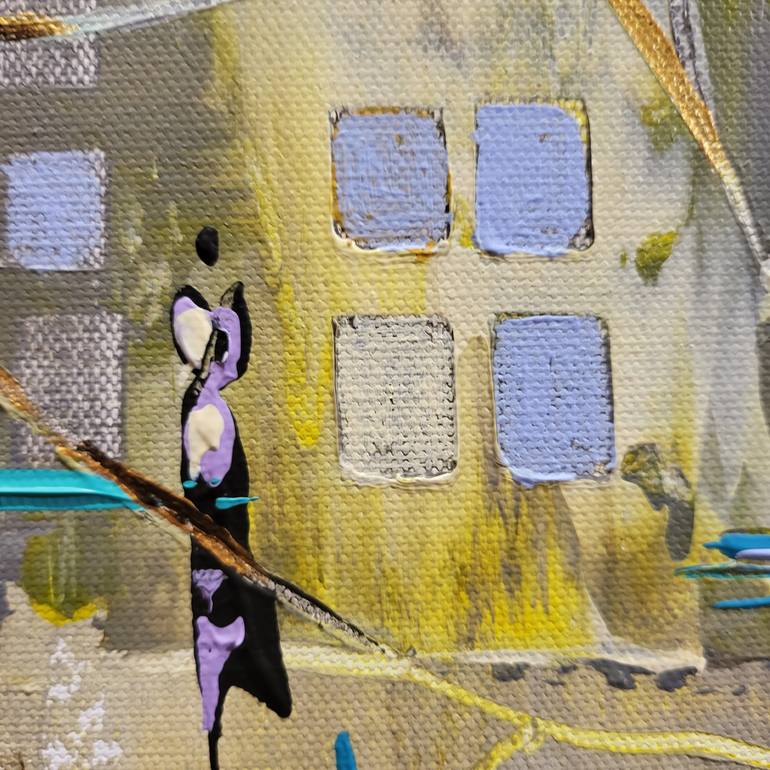 Original Expressionism Cities Painting by Jean-Humbert Savoldelli