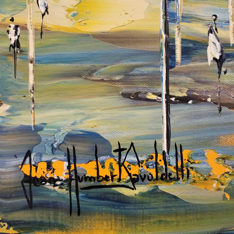 Original Abstract Landscape Painting by jean-humbert savoldelli