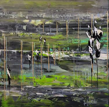 Original Abstract Expressionism Landscape Paintings by jean-humbert savoldelli