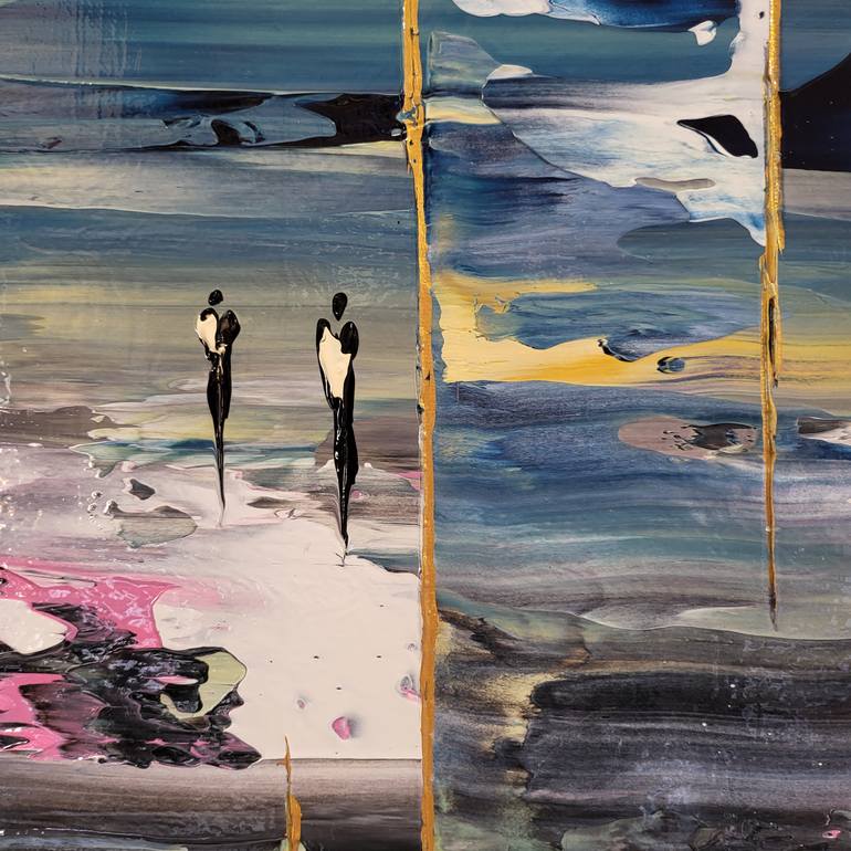 Original Abstract Landscape Painting by Jean-Humbert Savoldelli