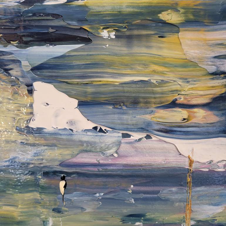 Original Abstract Landscape Painting by Jean-Humbert Savoldelli