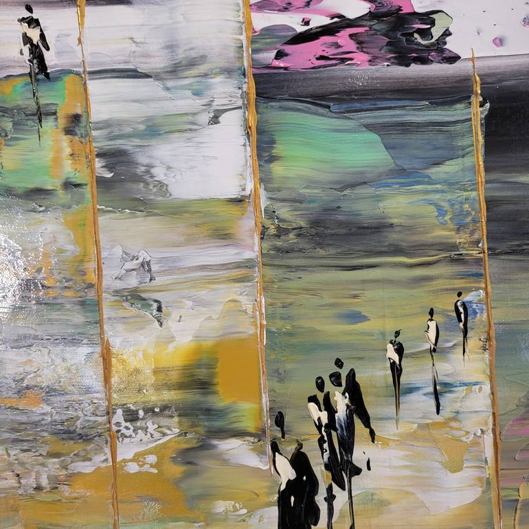 Original Abstract Landscape Painting by Jean-Humbert Savoldelli