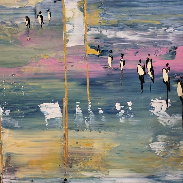 Original Abstract Landscape Painting by Jean-Humbert Savoldelli