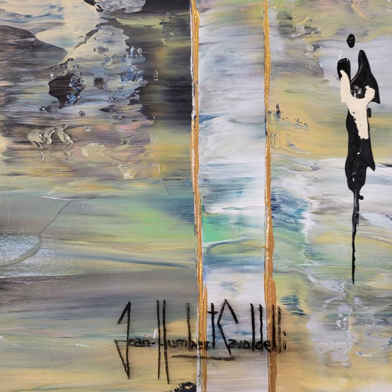 Original Abstract Landscape Painting by Jean-Humbert Savoldelli