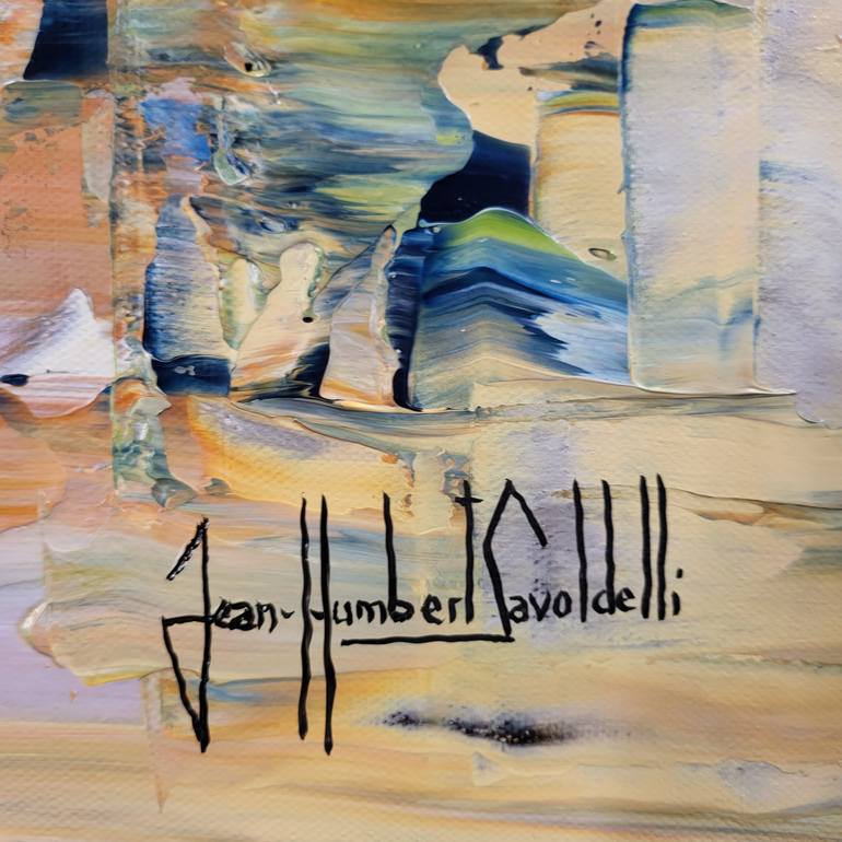 Original Abstract Landscape Painting by jean-humbert savoldelli