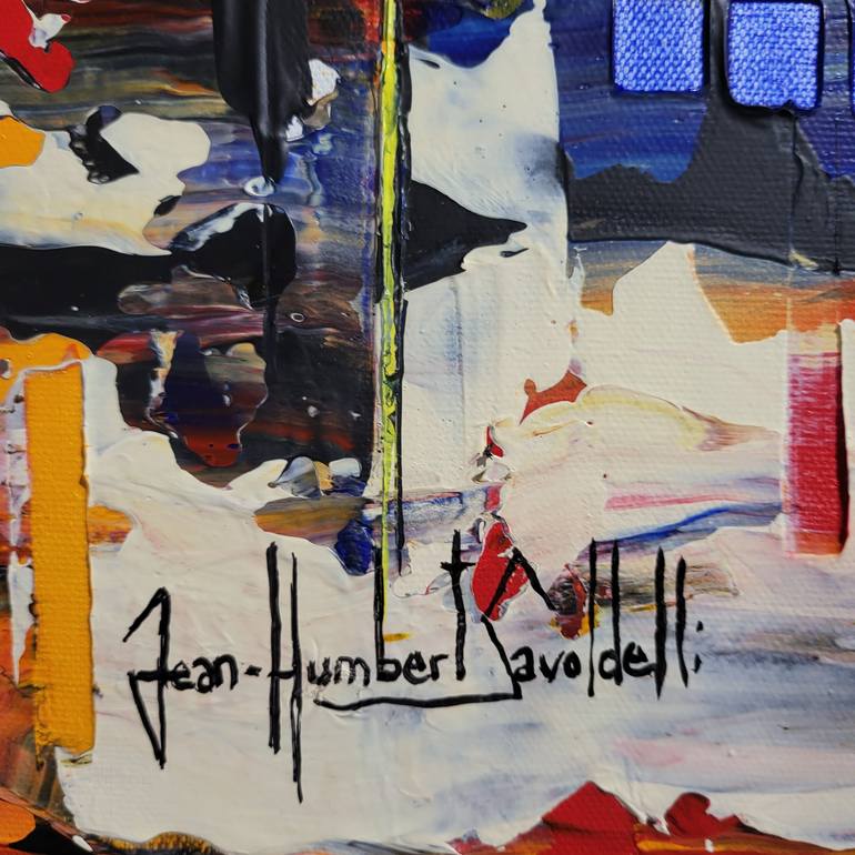 Original Abstract Painting by Jean-Humbert Savoldelli