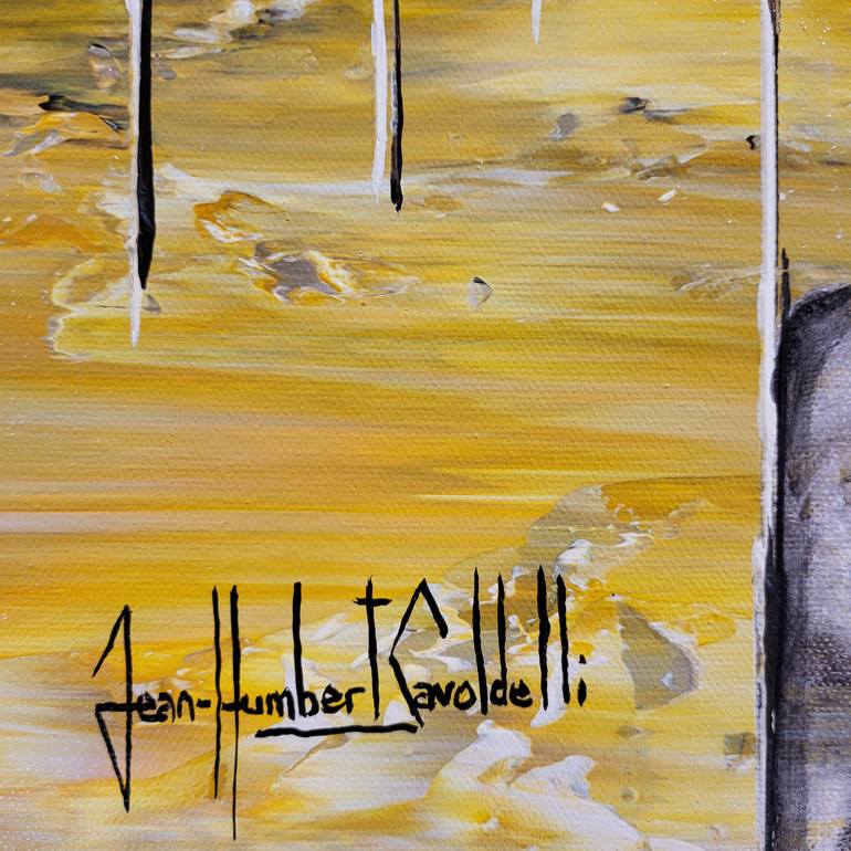 Original Abstract Landscape Painting by Jean-Humbert Savoldelli