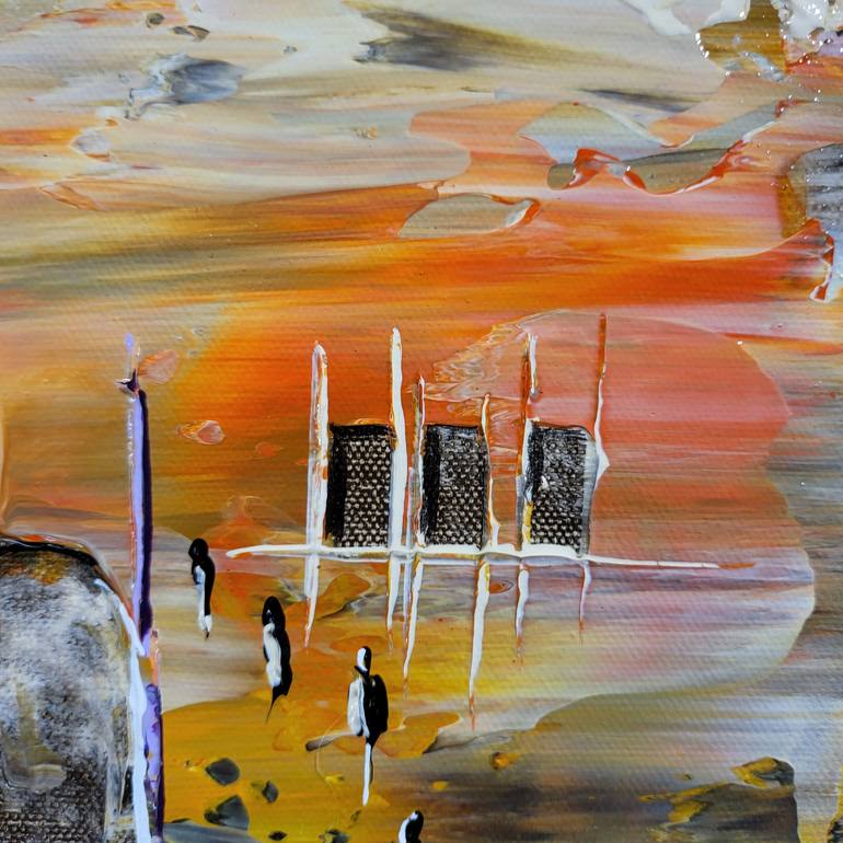 Original Abstract Landscape Painting by Jean-Humbert Savoldelli