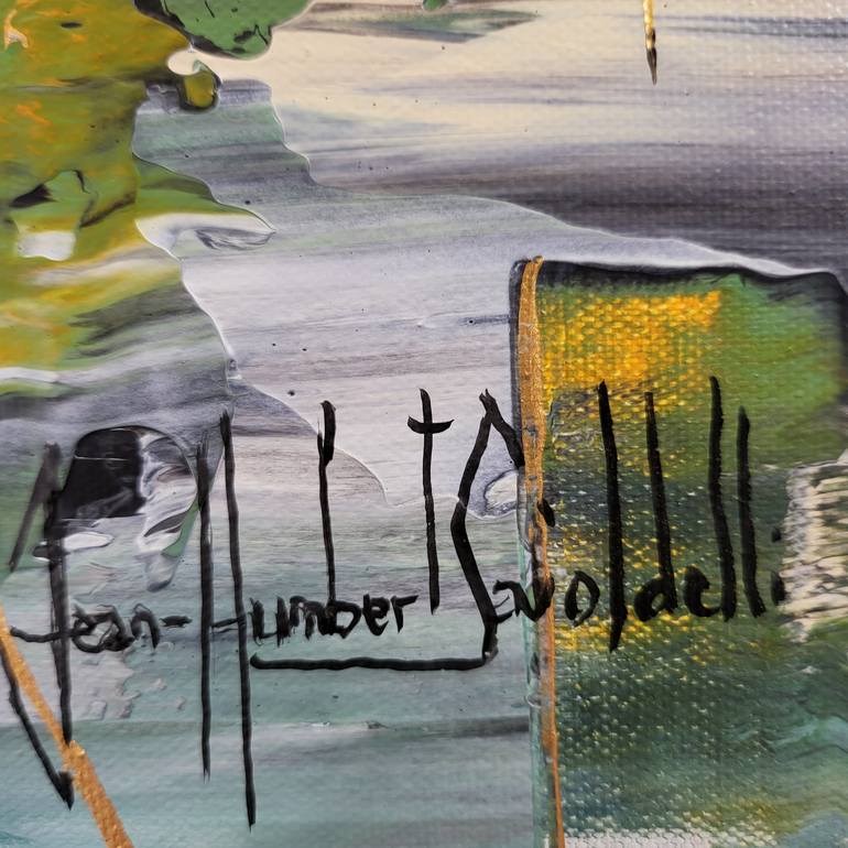Original Abstract Landscape Painting by Jean-Humbert Savoldelli