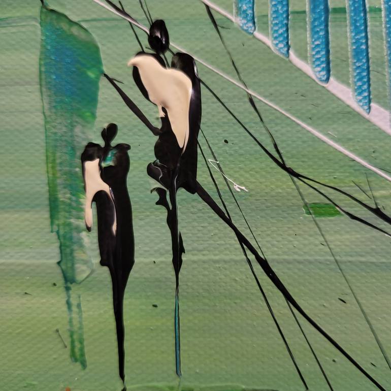 Original Abstract Landscape Painting by Jean-Humbert Savoldelli