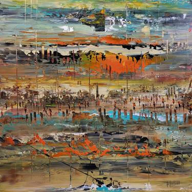 Original Abstract Landscape Paintings by jean-humbert savoldelli