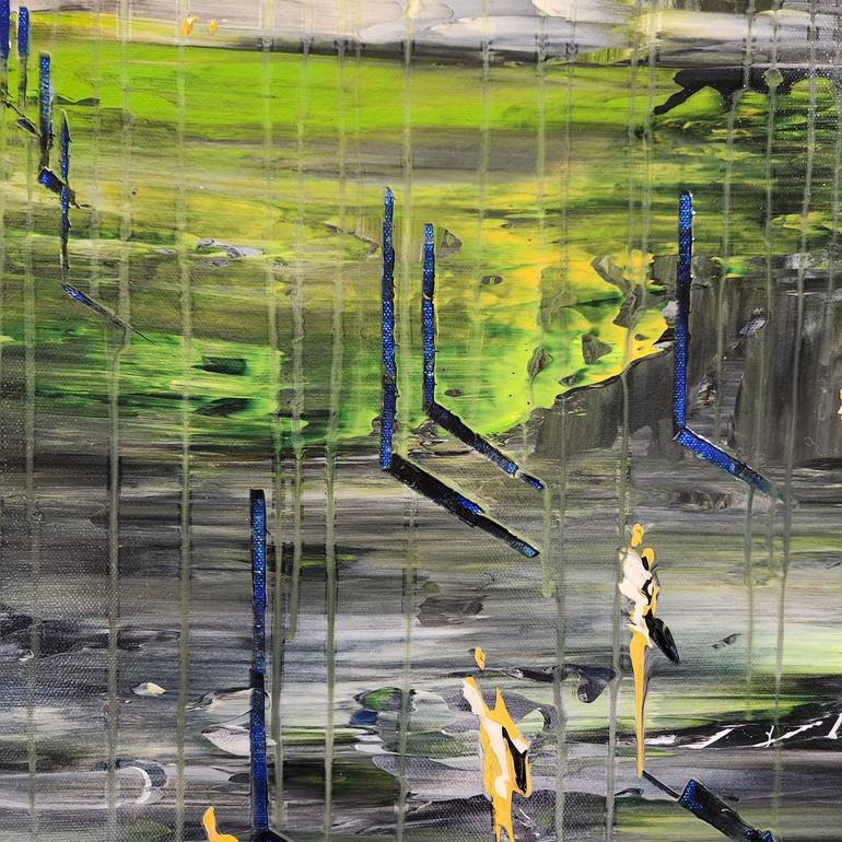 Original Abstract Landscape Painting by Jean-Humbert Savoldelli