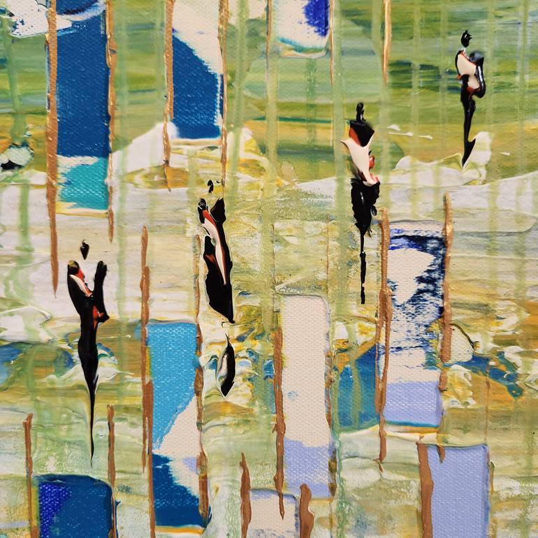 Original Abstract Landscape Painting by Jean-Humbert Savoldelli