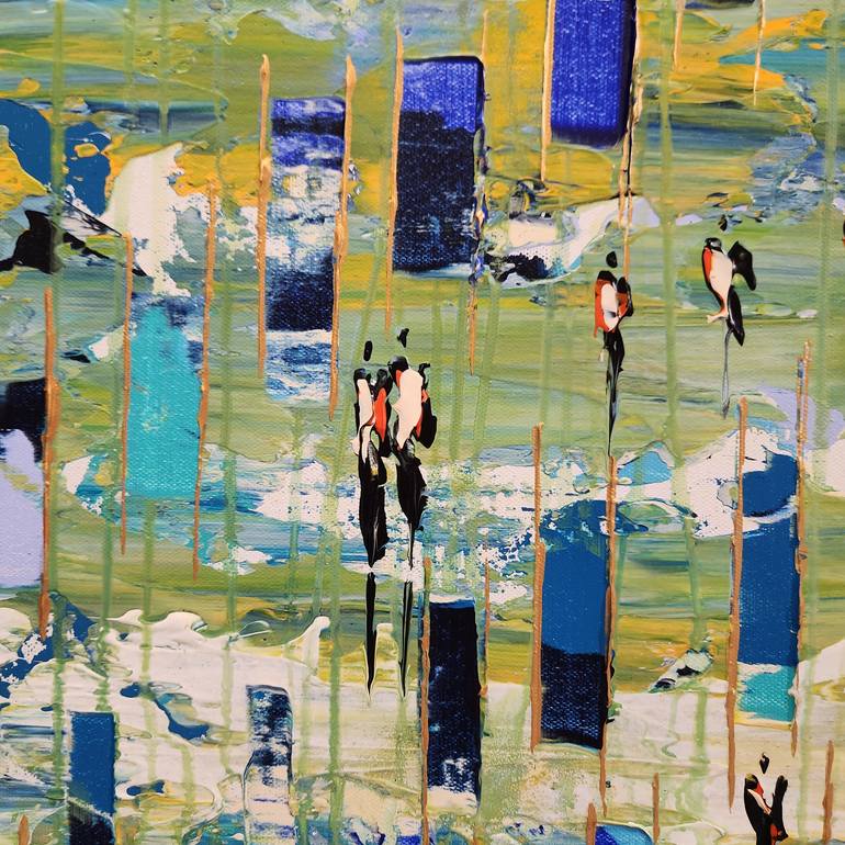 Original Abstract Landscape Painting by Jean-Humbert Savoldelli