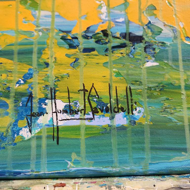 Original Abstract Landscape Painting by Jean-Humbert Savoldelli