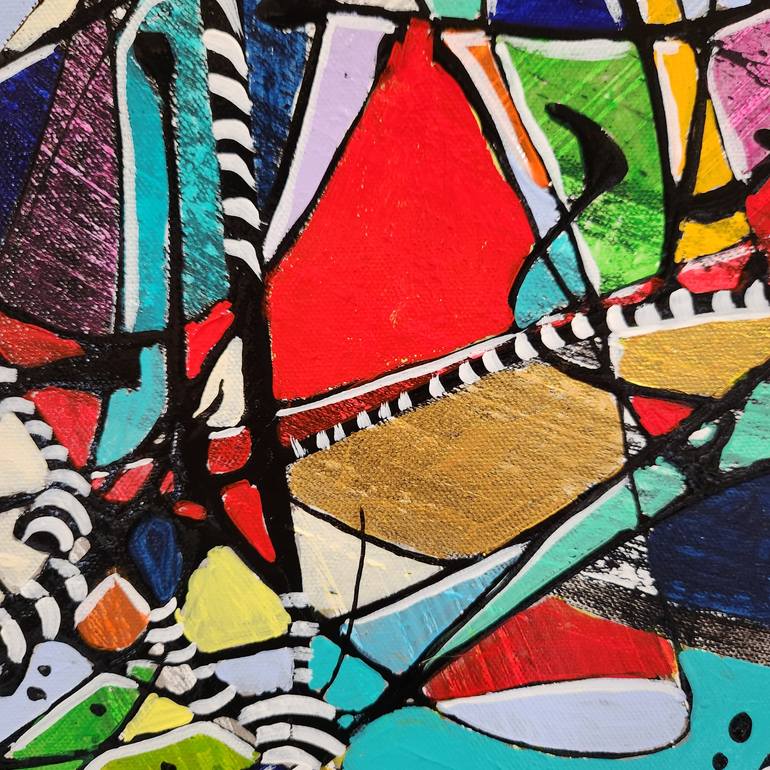 Original Abstract Painting by Jean-Humbert Savoldelli