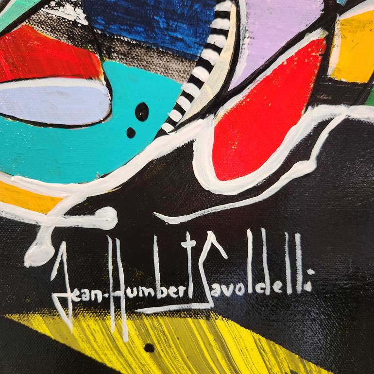 Original Abstract Painting by Jean-Humbert Savoldelli