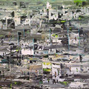 Original Abstract Landscape Paintings by jean-humbert savoldelli