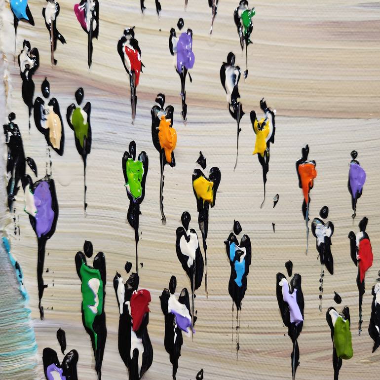 Original Abstract Expressionism Landscape Painting by Jean-Humbert Savoldelli