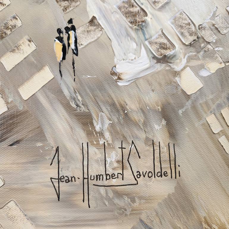 Original Expressionism Architecture Painting by Jean-Humbert Savoldelli