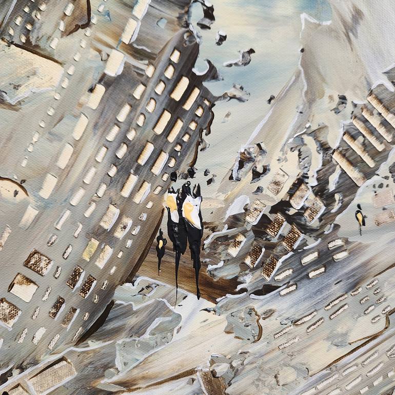 Original Expressionism Architecture Painting by Jean-Humbert Savoldelli