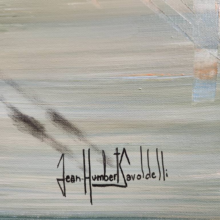Original Abstract Landscape Painting by Jean-Humbert Savoldelli